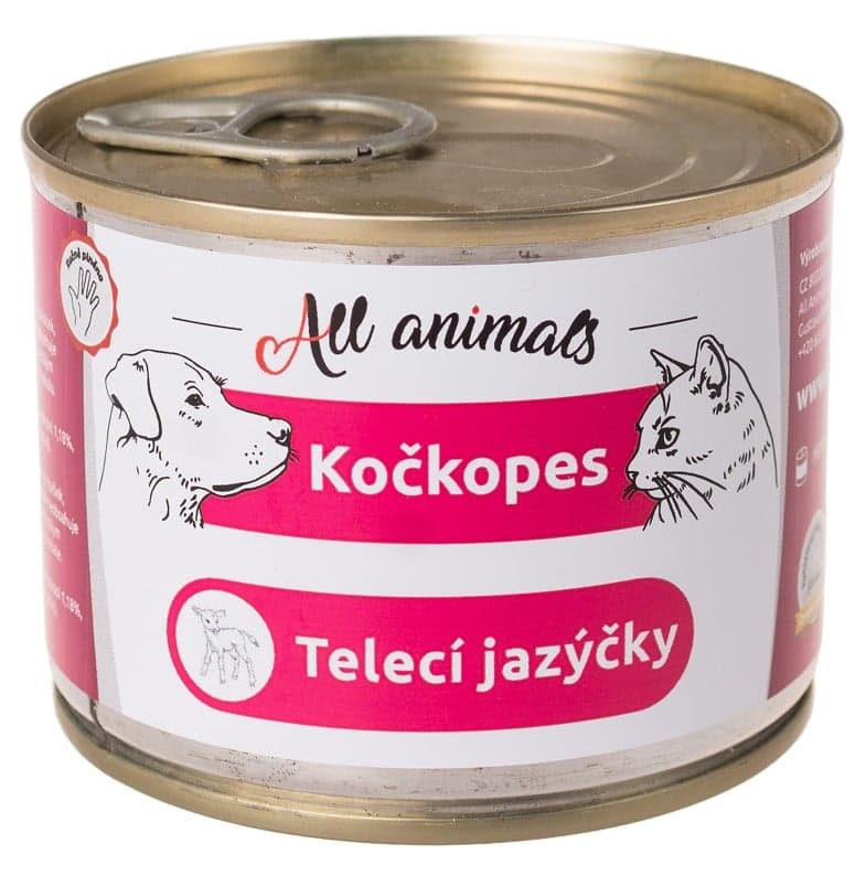 All Animals Kočkopes telecí jazýčky konzerva