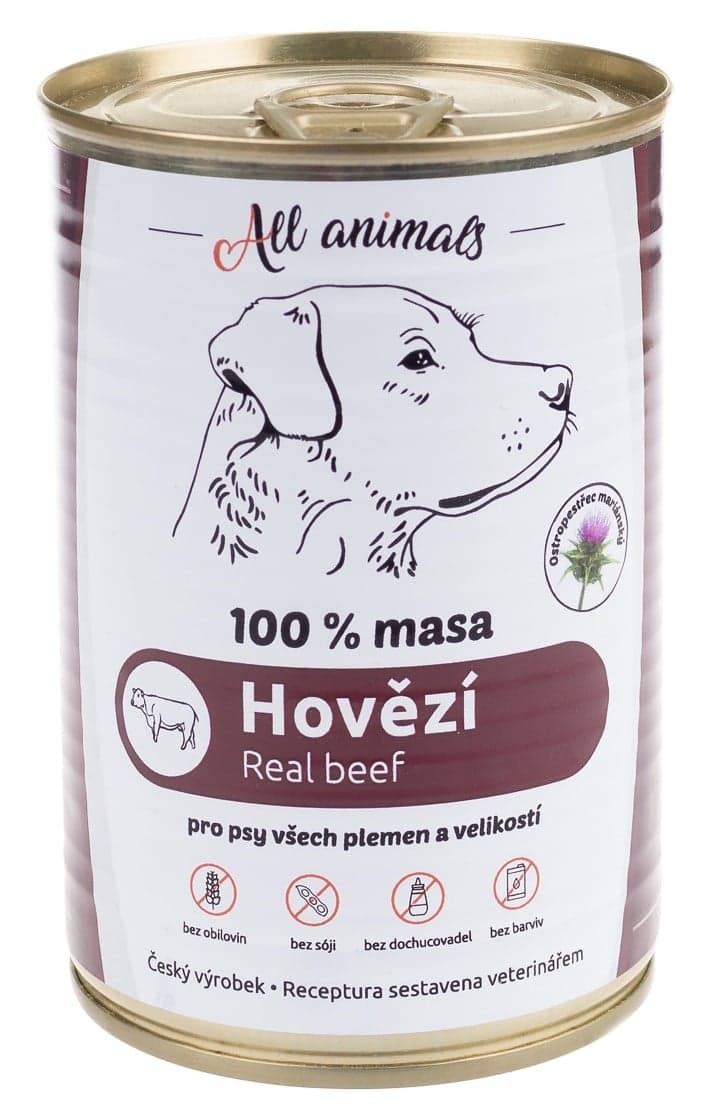All Animals Hovězí mleté konzerva pro psy