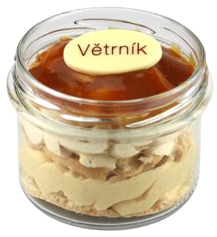 Ovocný Světozor Větrník se slaným karamelem dezert