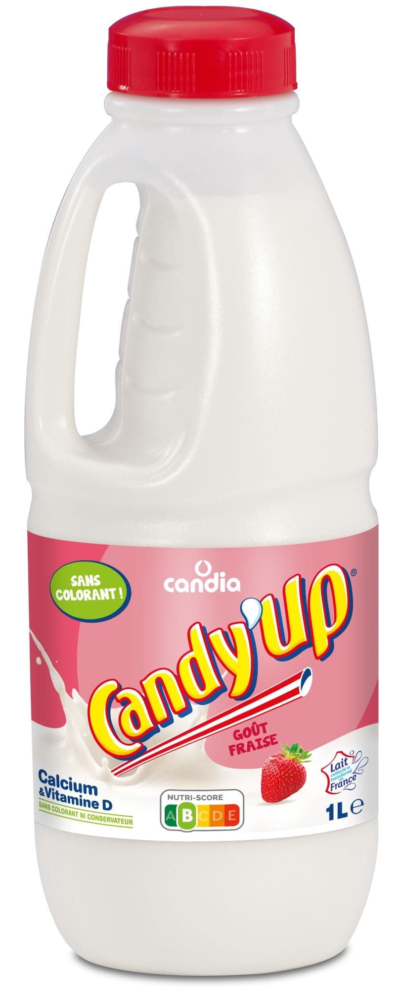 Candia Candy'up mléčný nápoj jahodový UHT