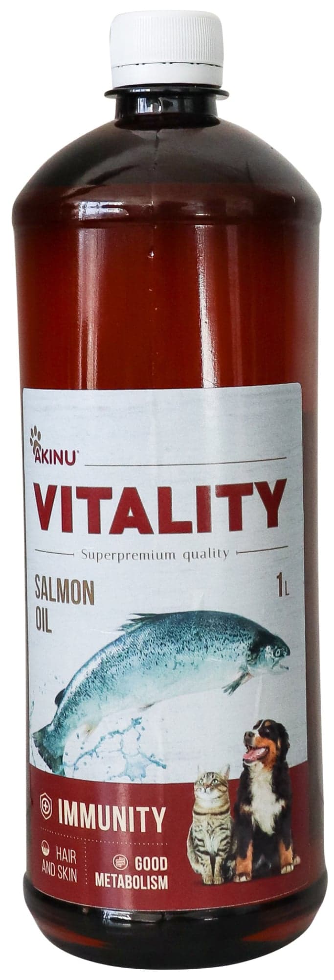 Akinu Vitality Lososový olej doplněk stravy pro psy
