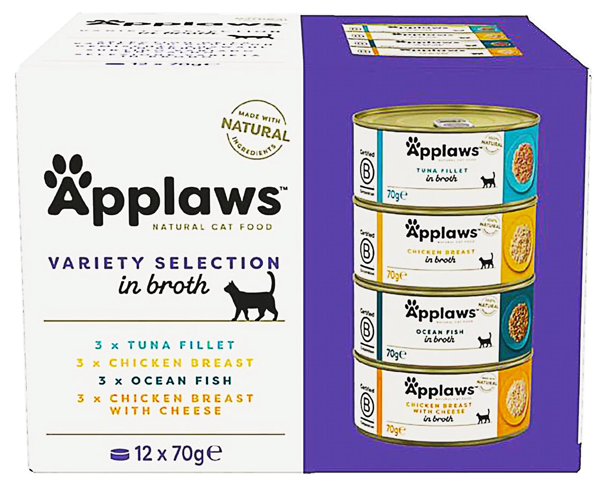 Applaws Cat Variety konzerva pro kočky supreme multipack (12×70 g)