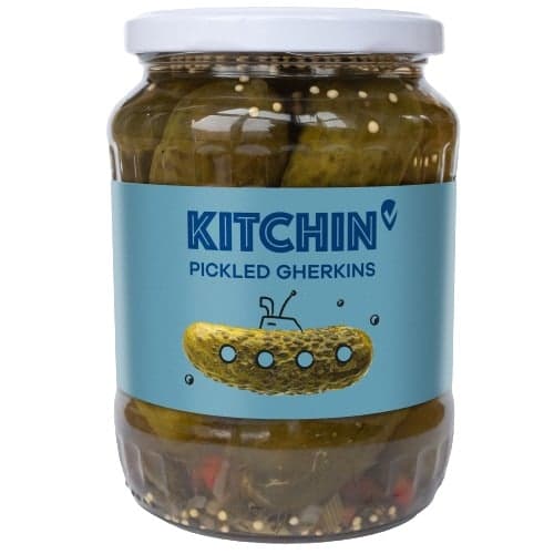 Kitchin Okurky ve sladkokyselém kořeněném nálevu 6–9 cm