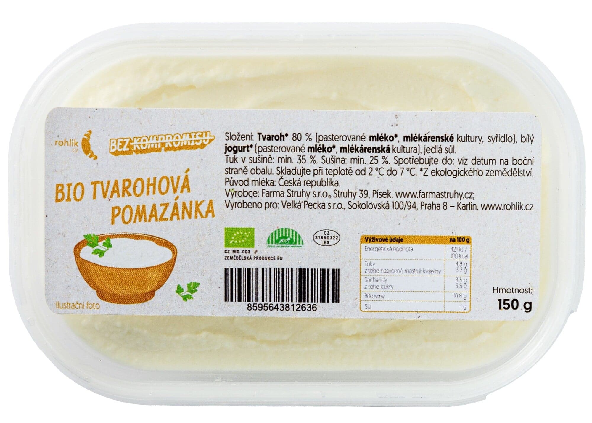 BIO Tvarohová pomazánka