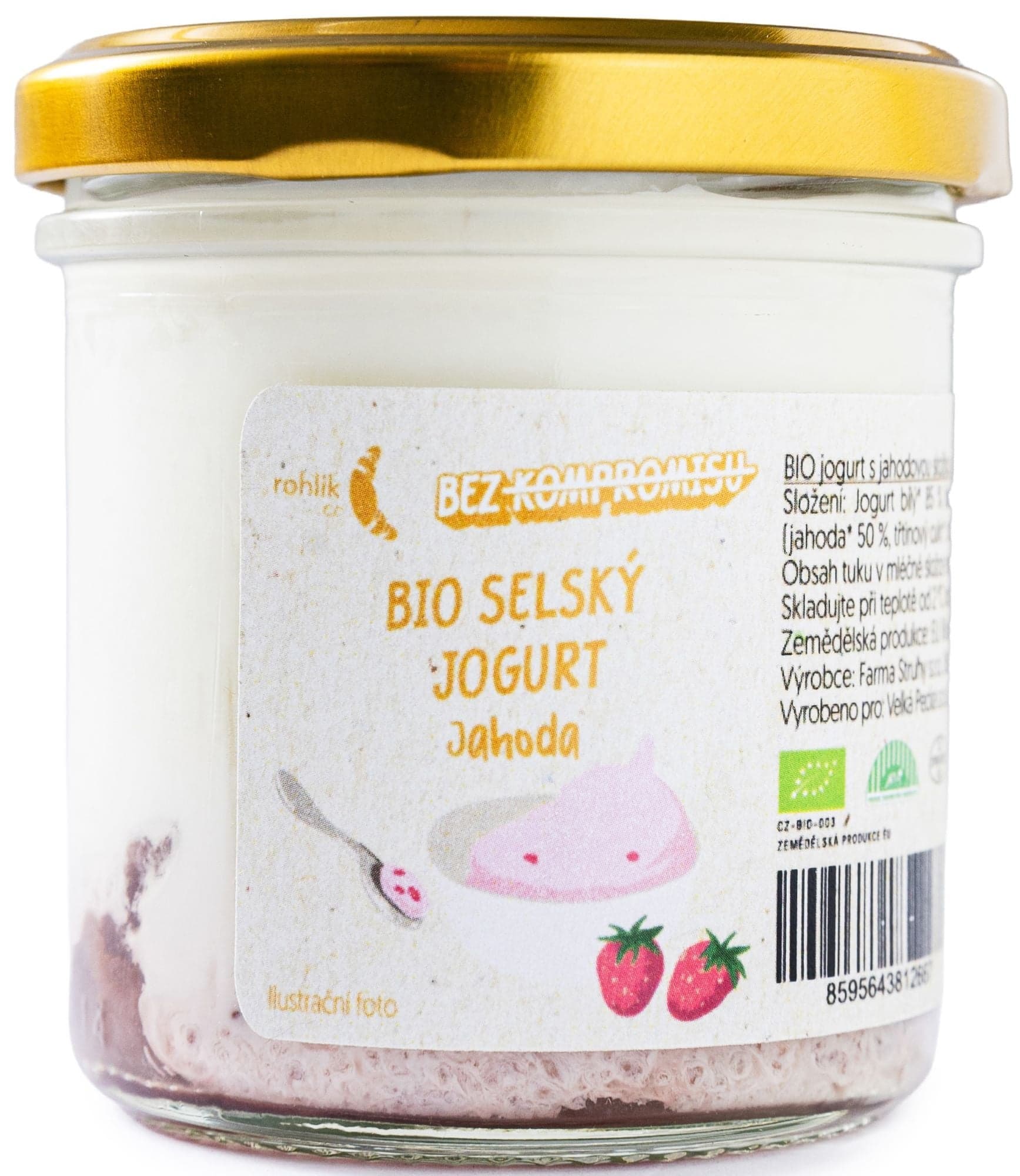 BIO Selský jogurt jahoda