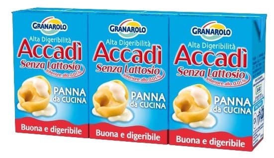 Granarolo UHT Bezlaktózová smetana na vaření 20% (3×100 ml)