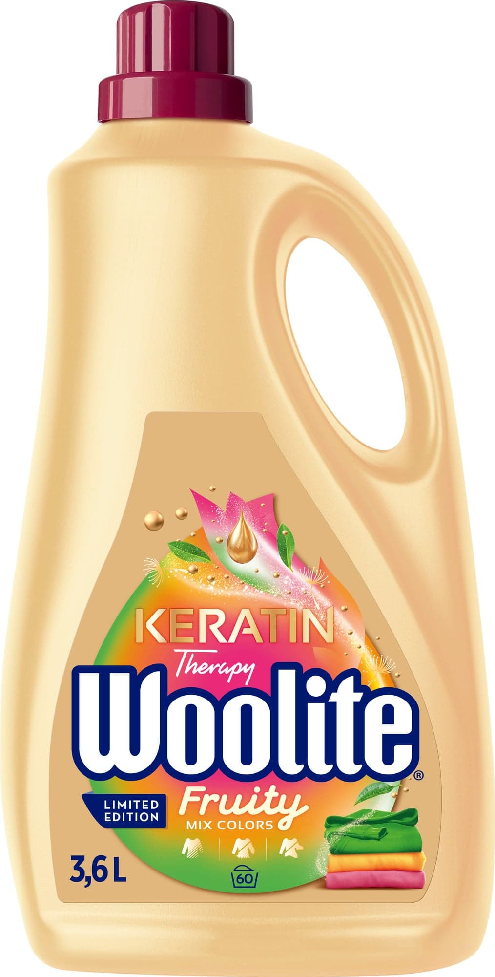 Woolite Keratin Therapy Color Fruity prací prostředek (3,6 l)