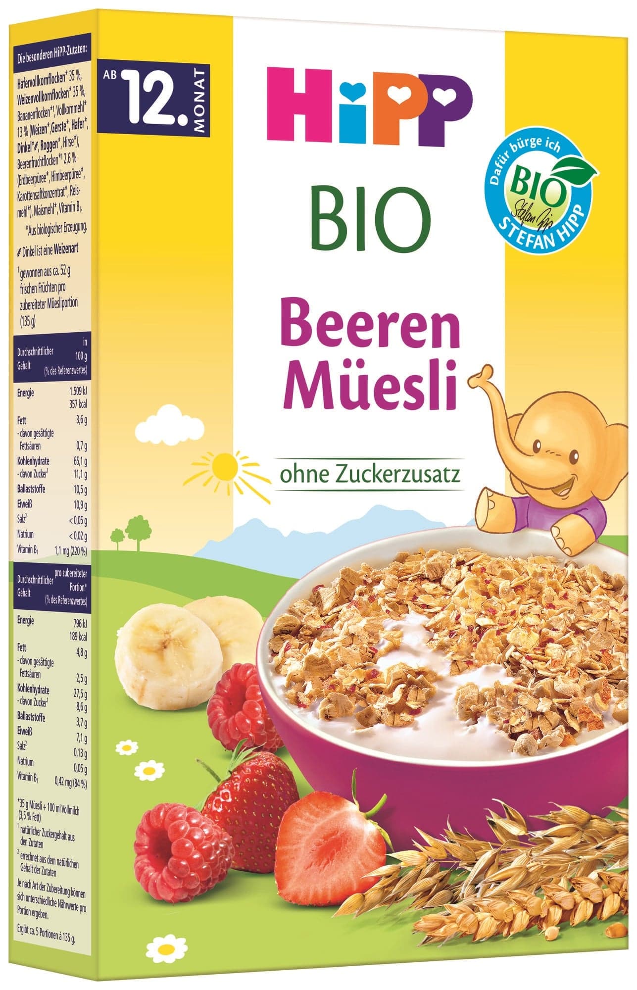 Hipp BIO Müsli s ovocem ze zahrádky
