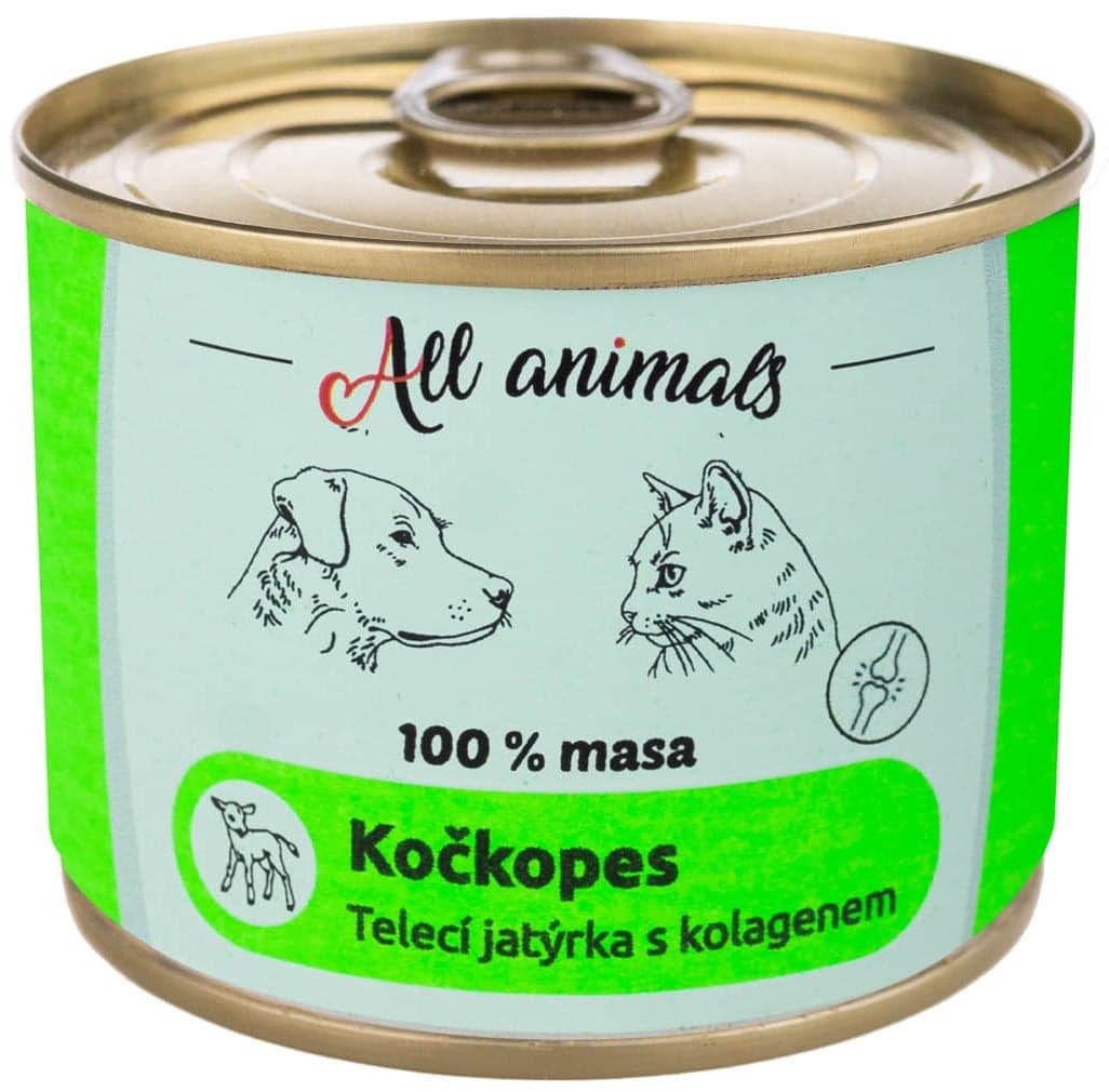 All Animals Telecí jatýrka s kolagenem pro psy a kočky