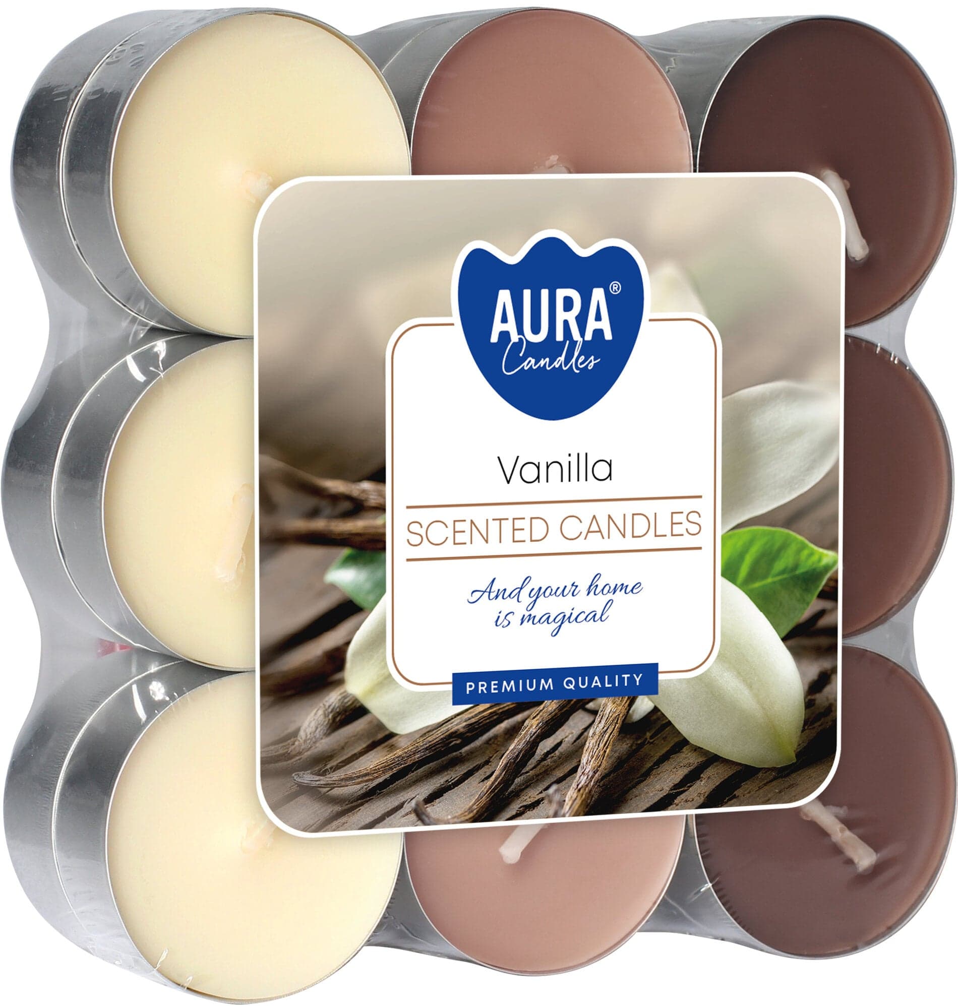 Aura Candles Vanilka čajové vonné svíčky