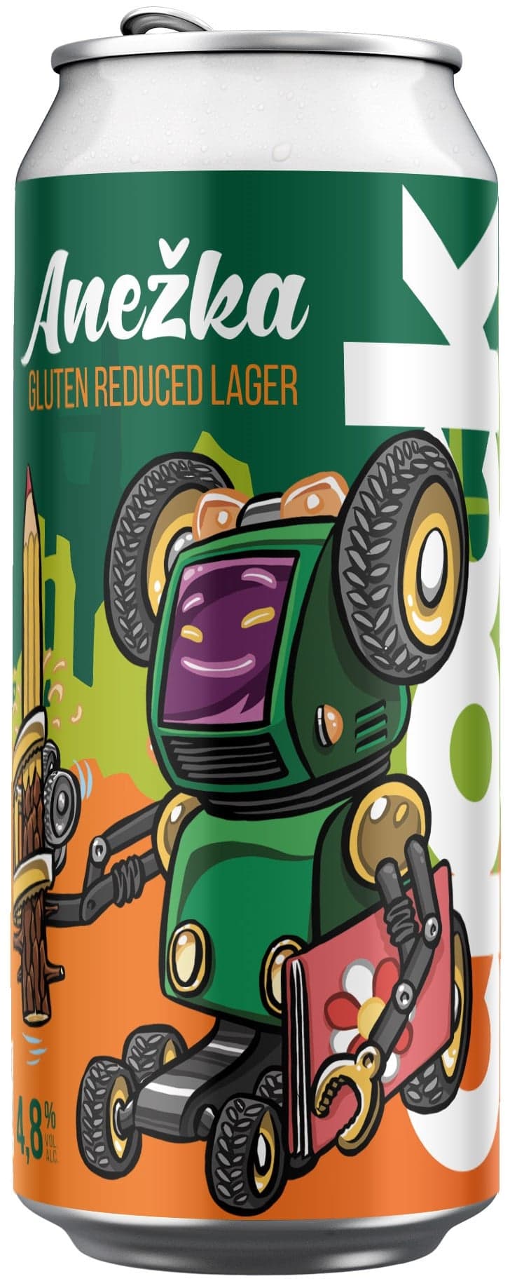 Clock Anežka ležák plech bezlepkové pivo