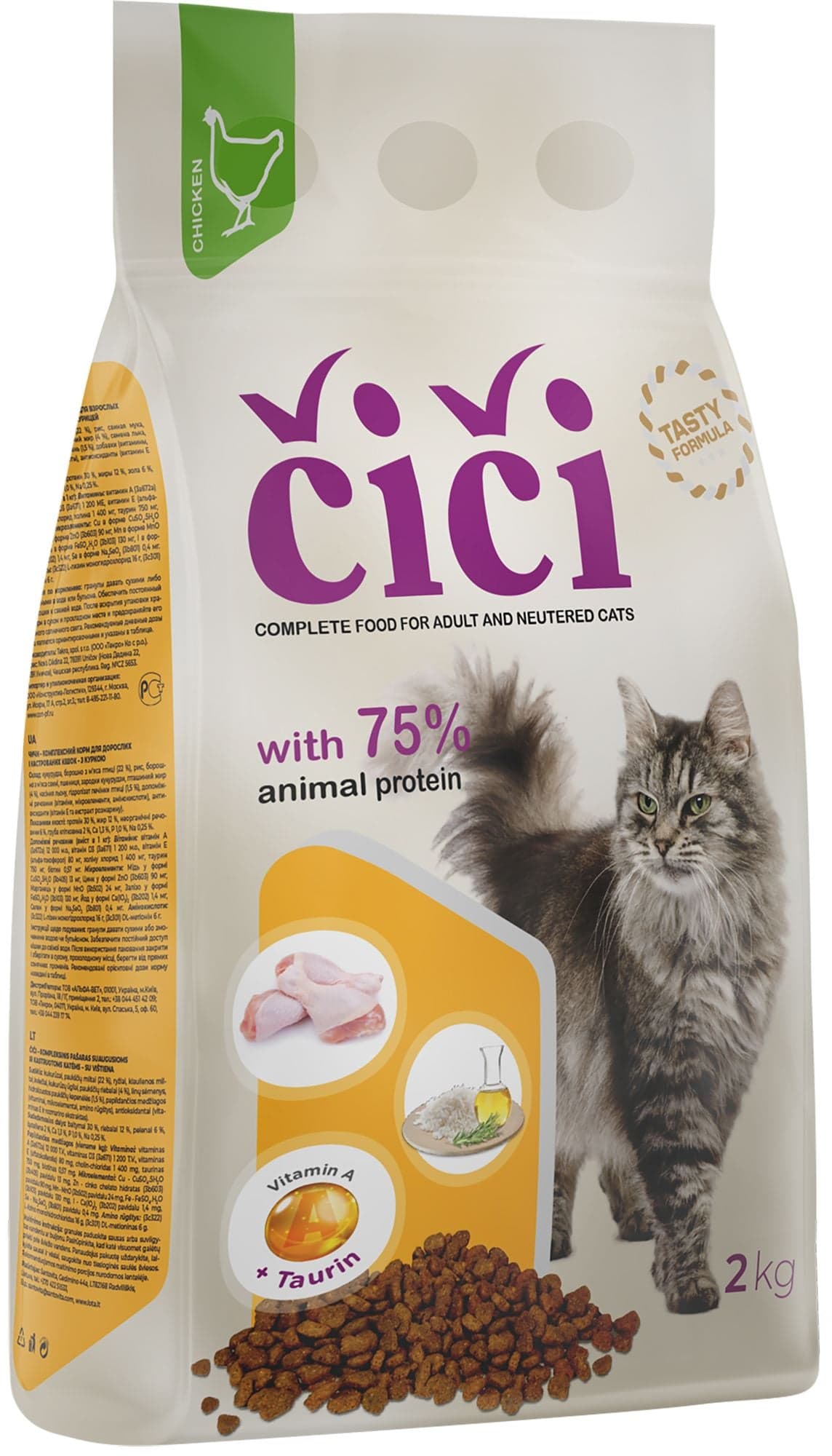 ČIČI Granule pro kočky s kuřecím