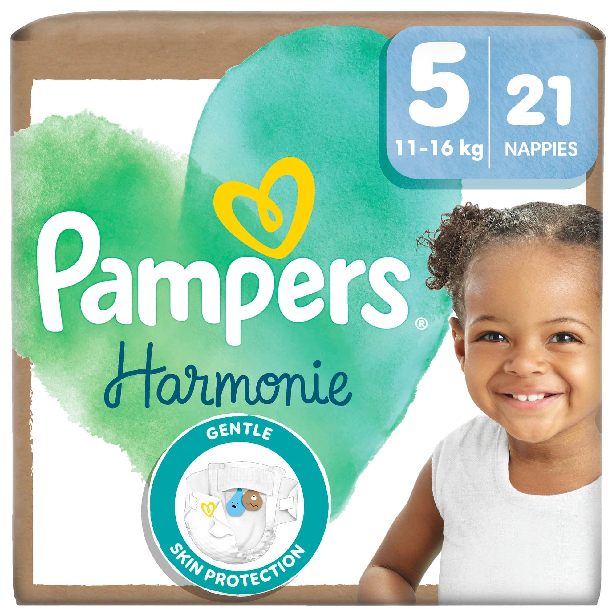 Pampers Harmonie Baby dětské plenky velikost 5 (11–16 kg)