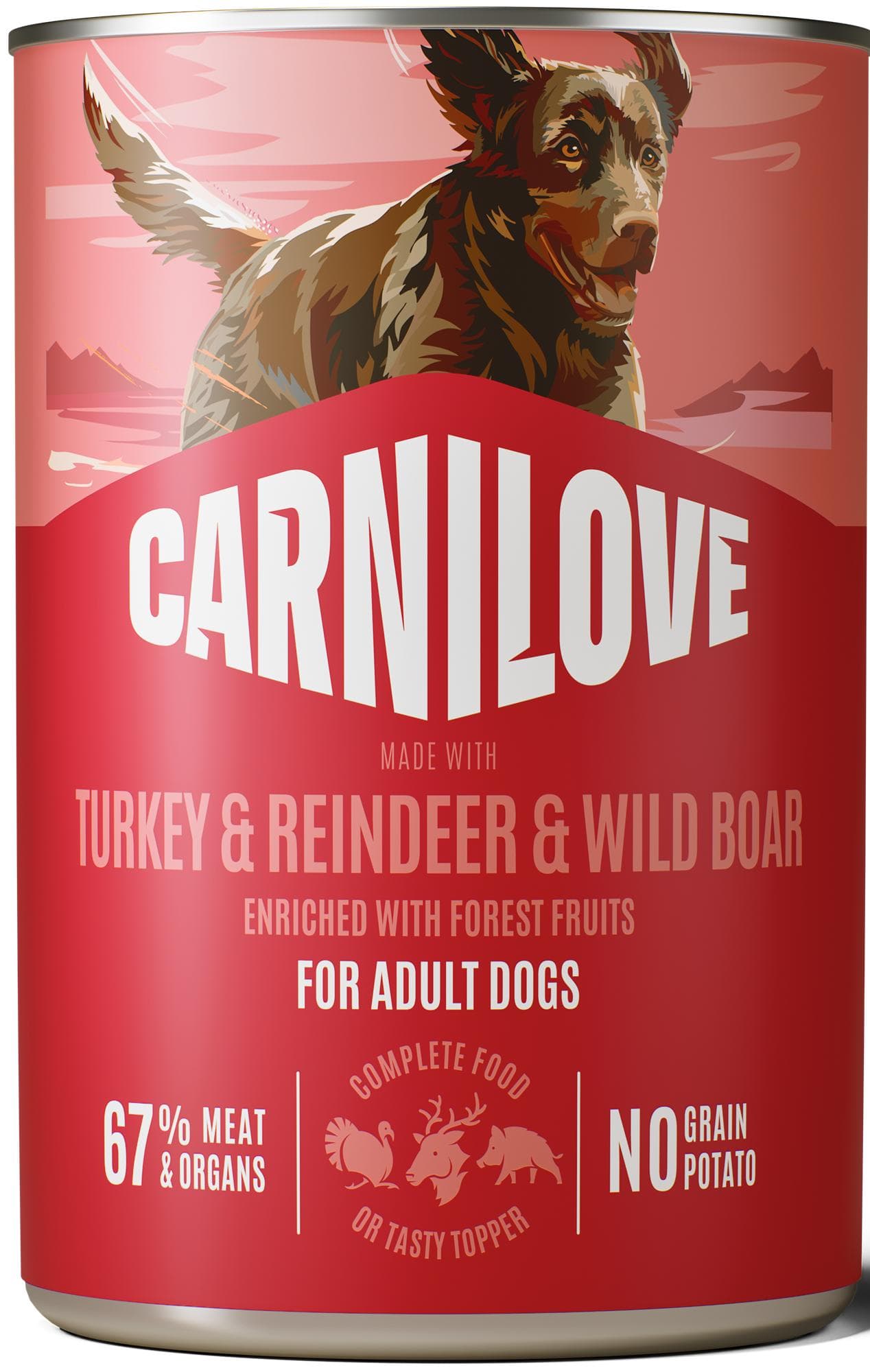 Carnilove Paté konzerva pro psy zvěřina, sob a krocan