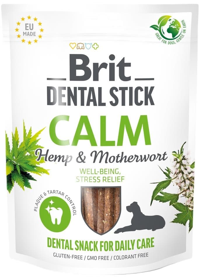 Brit Dental Stick Calm with Hemp & Motherwort pro psy
