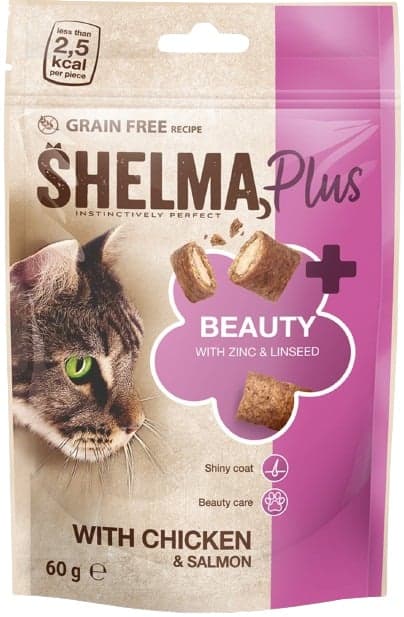 Shelma Beauty bezobilné polštářky pro kočku kuře a losos