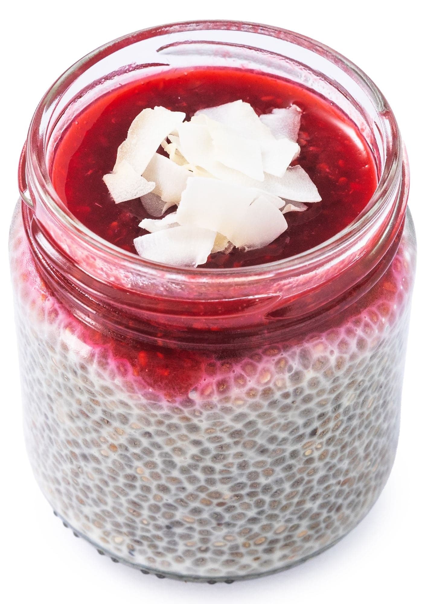 Coco-Raspberry Boogie chia pudding od The Green Garden