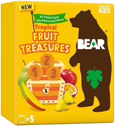 Bear Fruit Treasures Tropical mango a marakuja 5×20 g