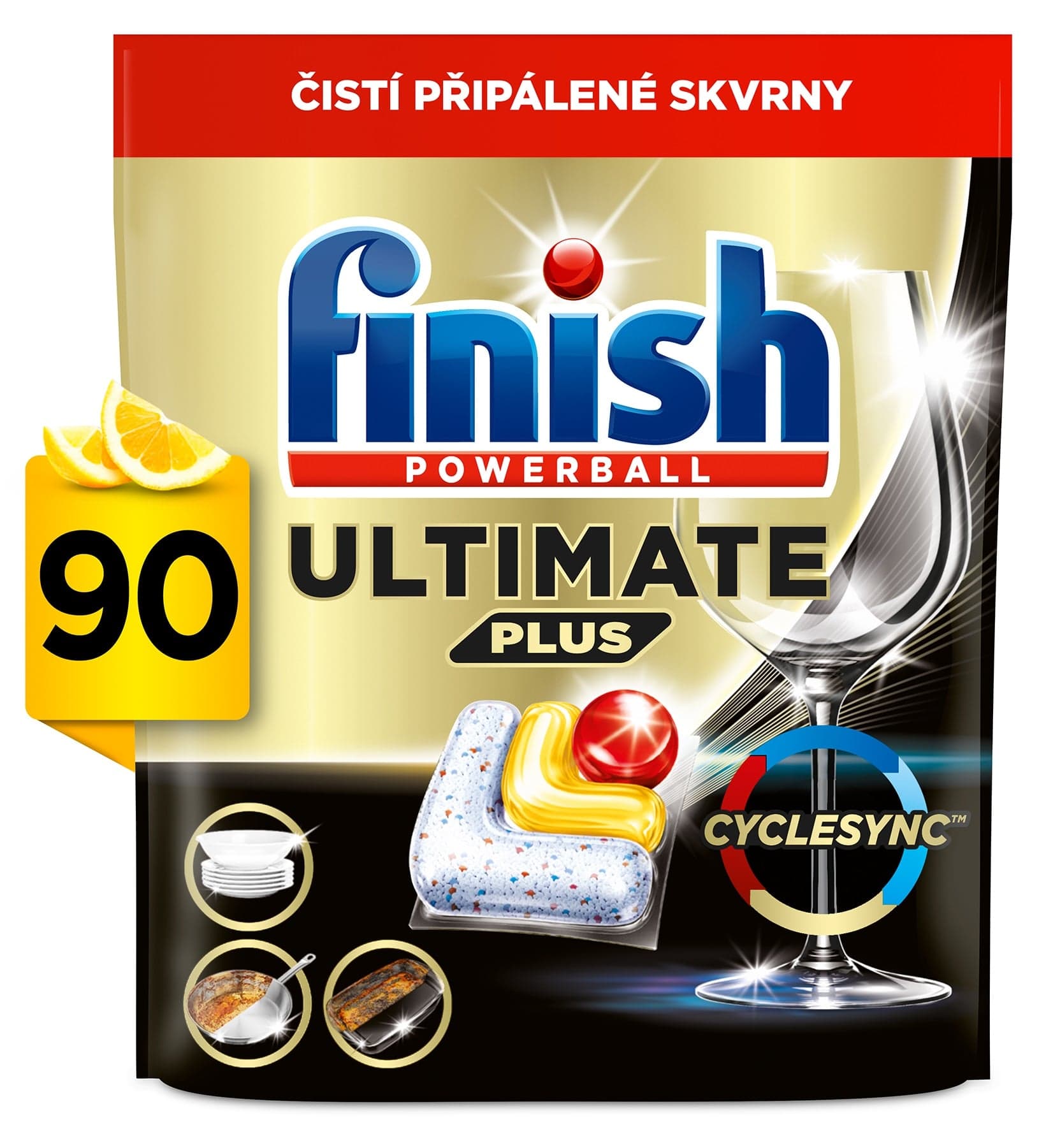 Finish Ultimate Plus All in 1 Lemon kapsle do myčky nádobí