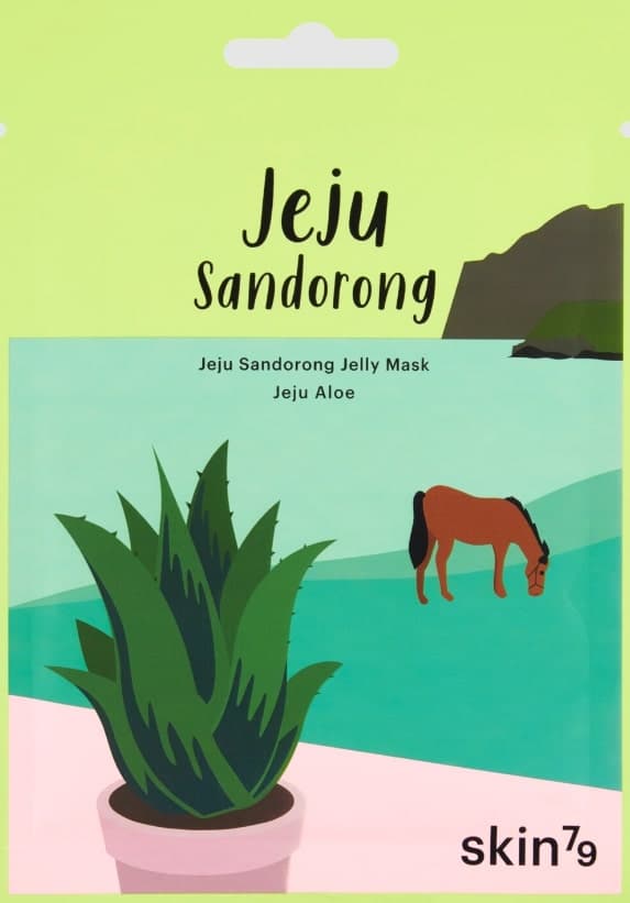 Skin79 Jeju Sandorong Jelly zklidňující plátýnková maska s aloe vera