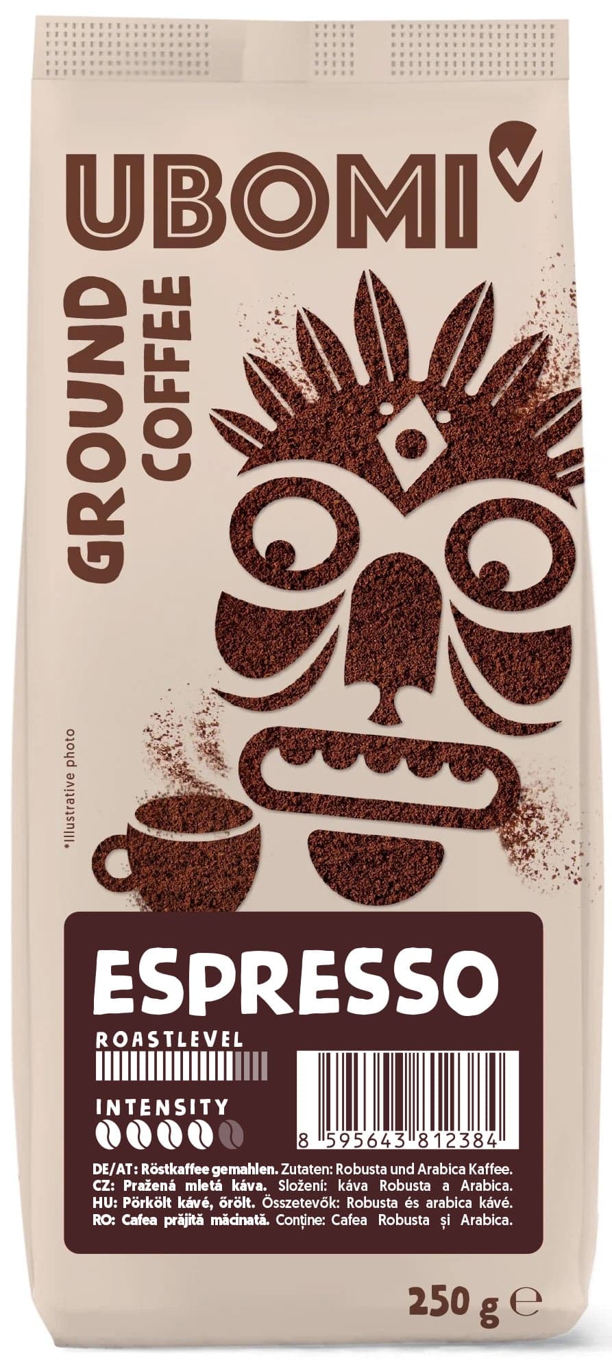 Ubomi Espresso Mletá RFA káva