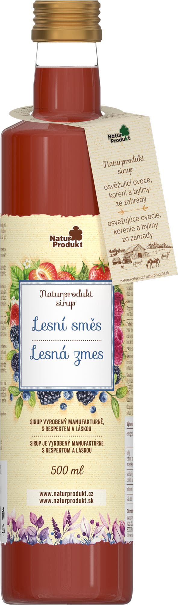 Naturprodukt Sirup lesní směs sklo
