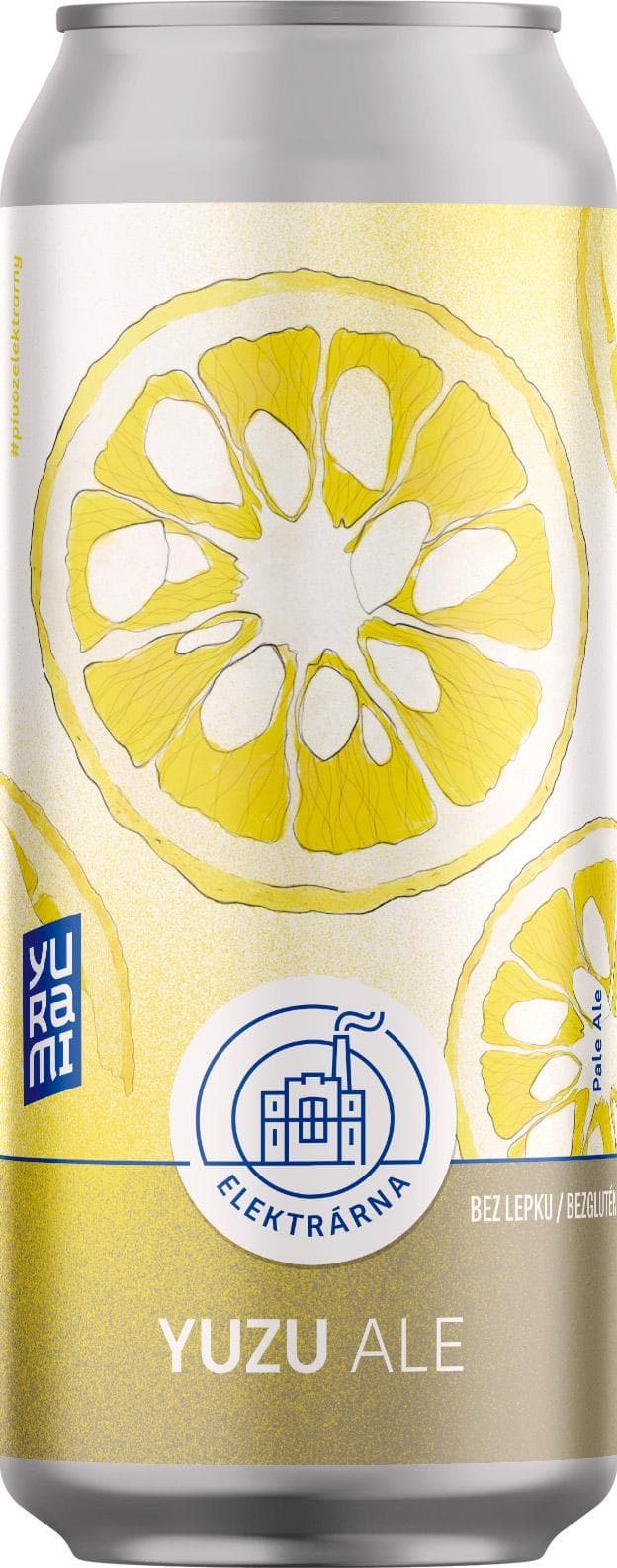 Elektrárna Yuzu Ale nefiltrované pivo bez lepku