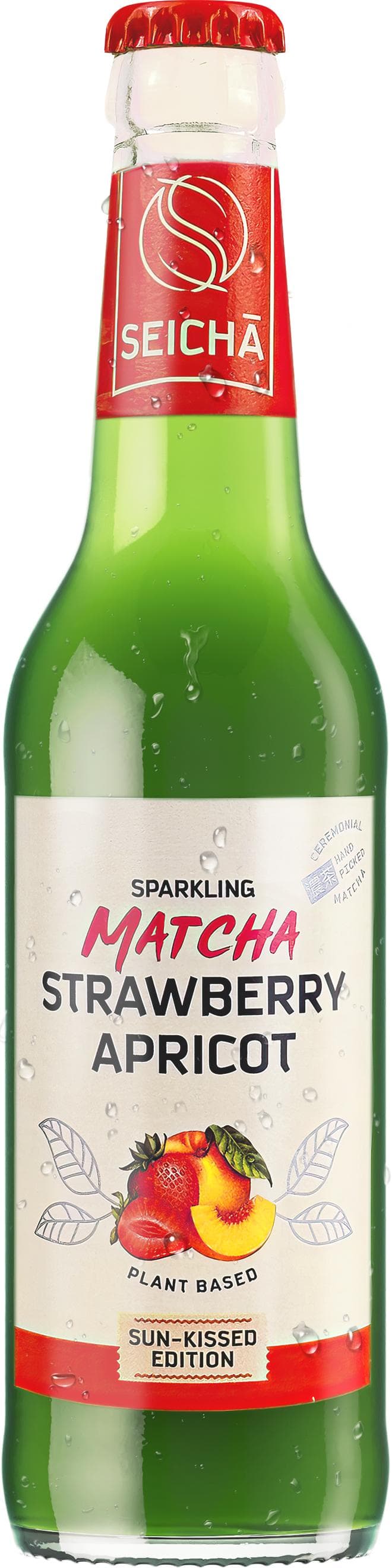 Seicha Matcha Jahoda a meruňka sklo