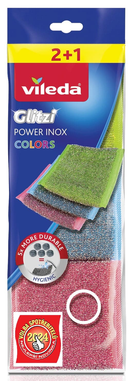 Vileda Power Inox Colors drátěnka