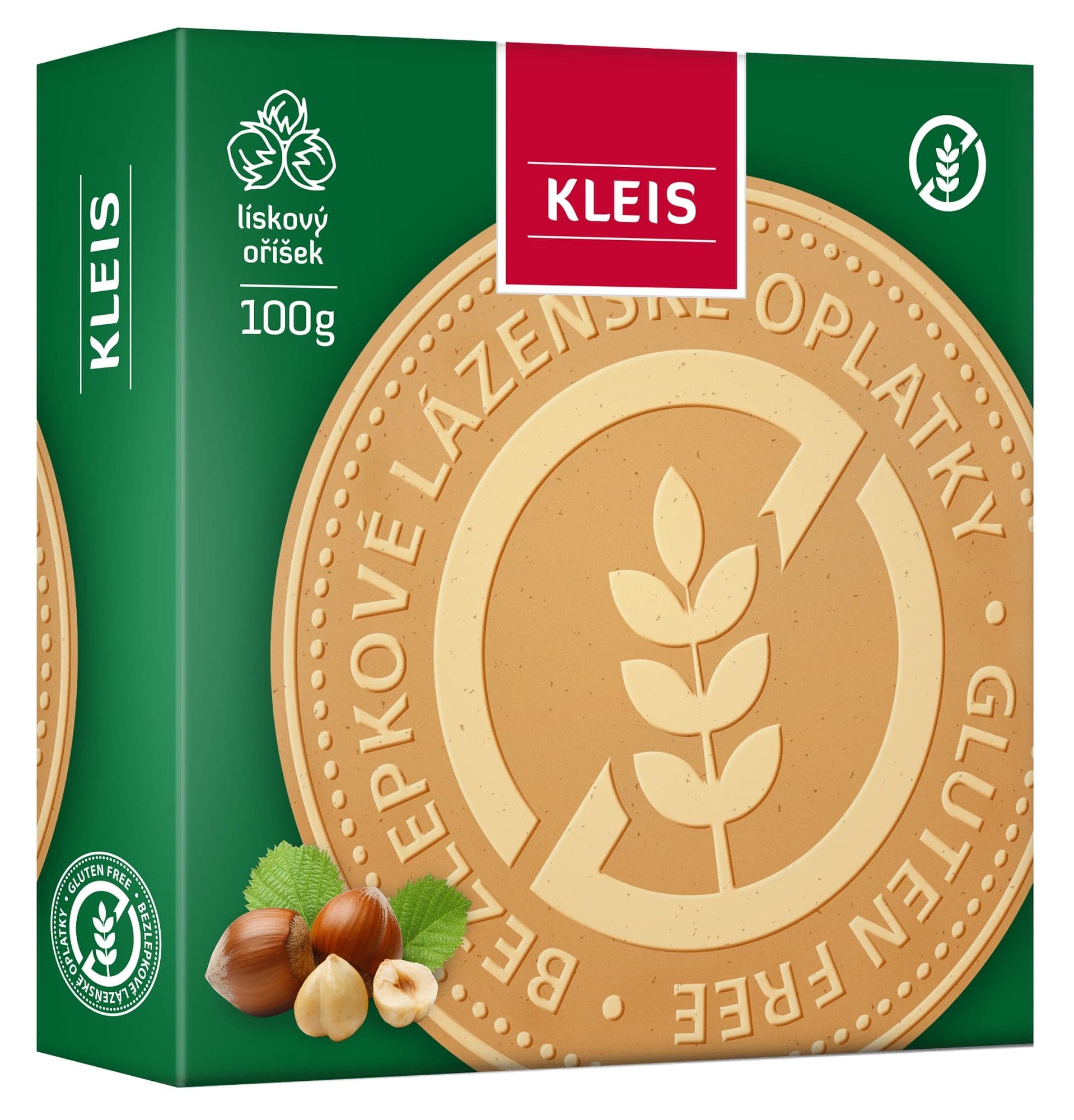 Kleis Lázeňské oplatky oříškové bez lepku