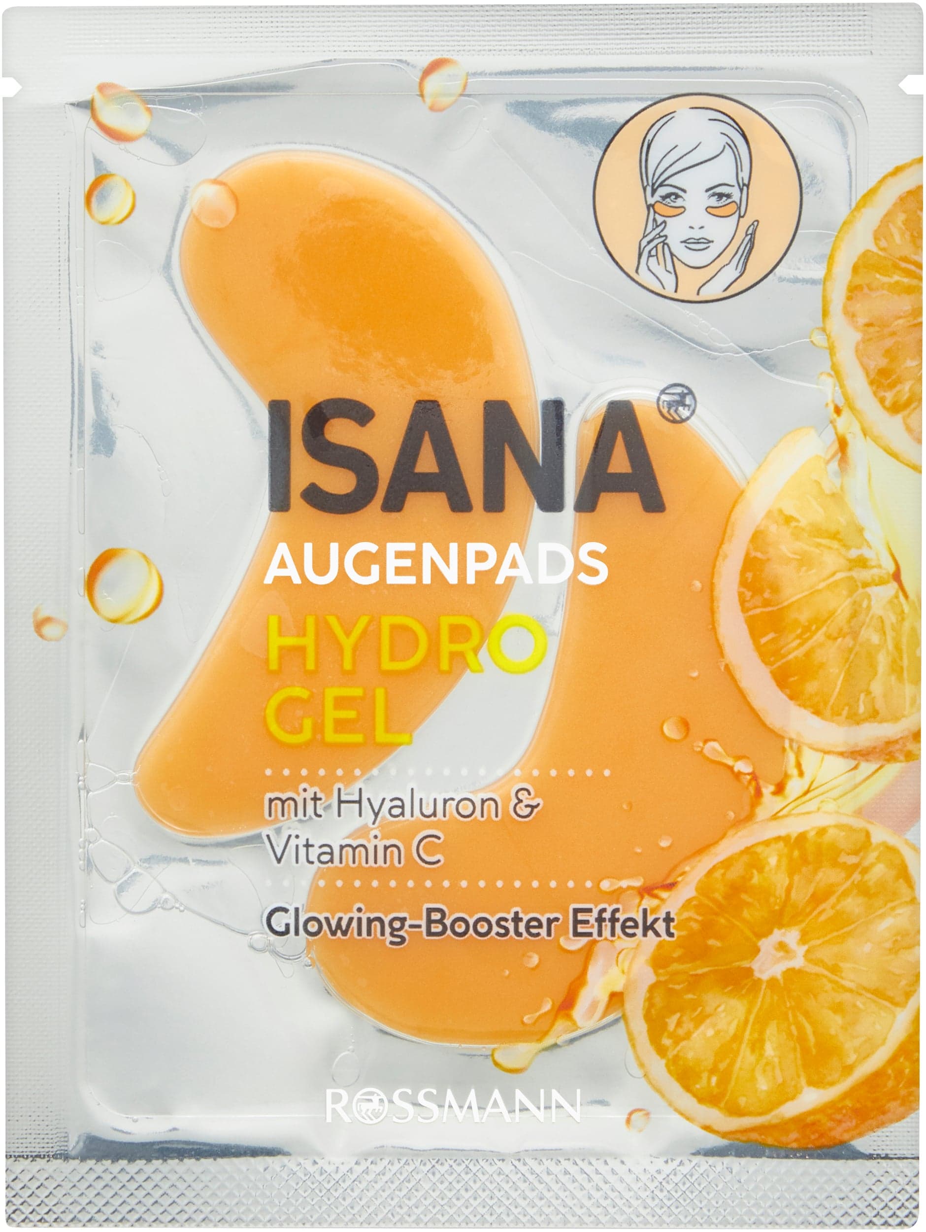Isana Polštářky pod oči s pomerančem a vitamínem C