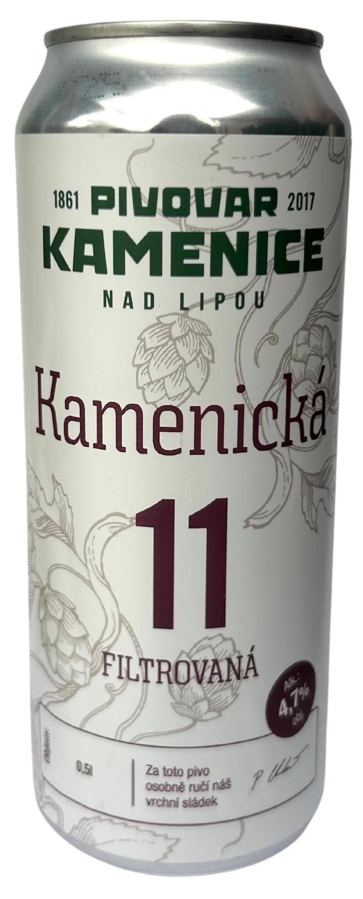 Kamenice 11° plech
