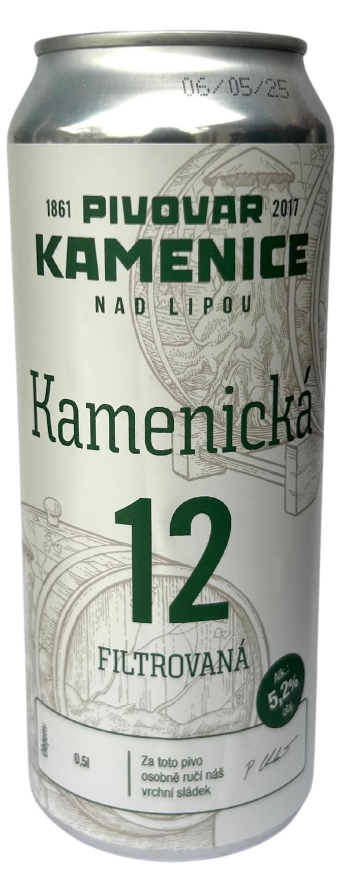 Kamenice 12° plech