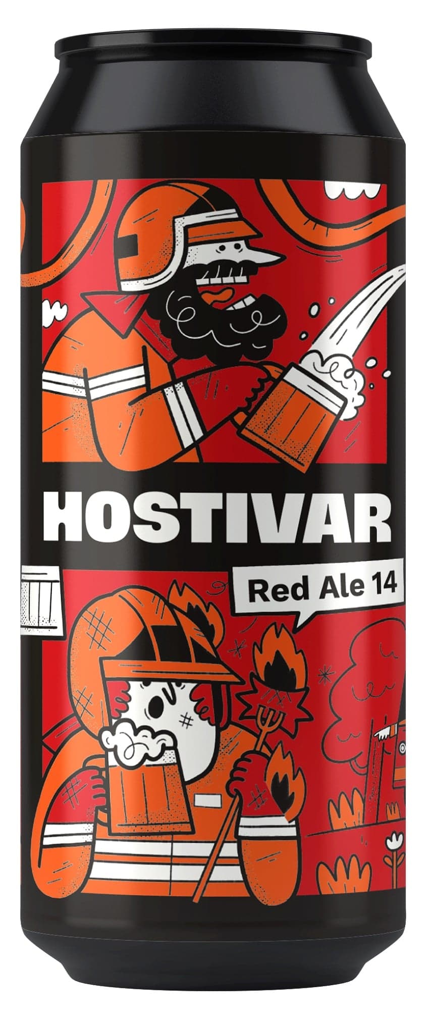 Hostivar 14 Red Ale plech