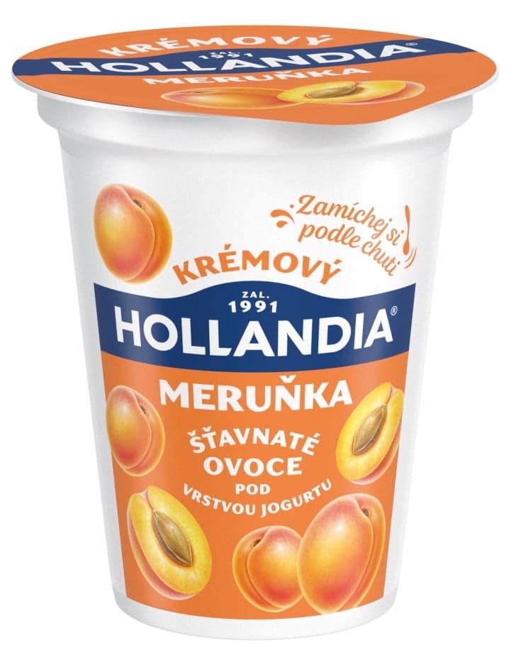 Hollandia Krémový jogurt meruňka