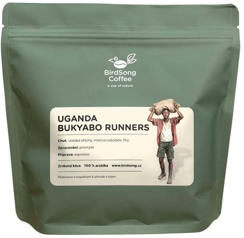 BirdSong Coffee Uganda Bukyabo Runners espresso zrnková káva