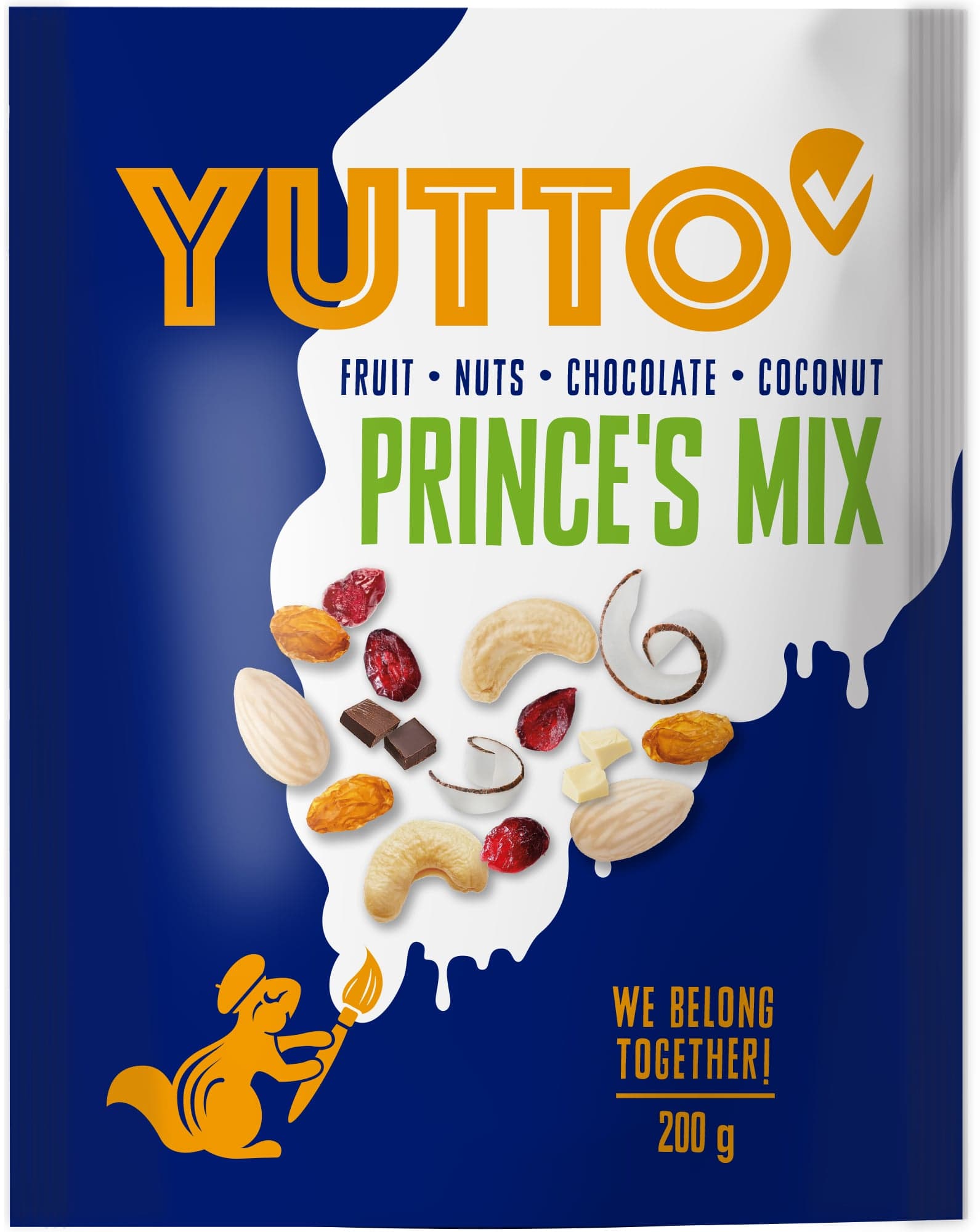 Yutto Prince´s mix – směs ořechů, čokolády a sušeného ovoce