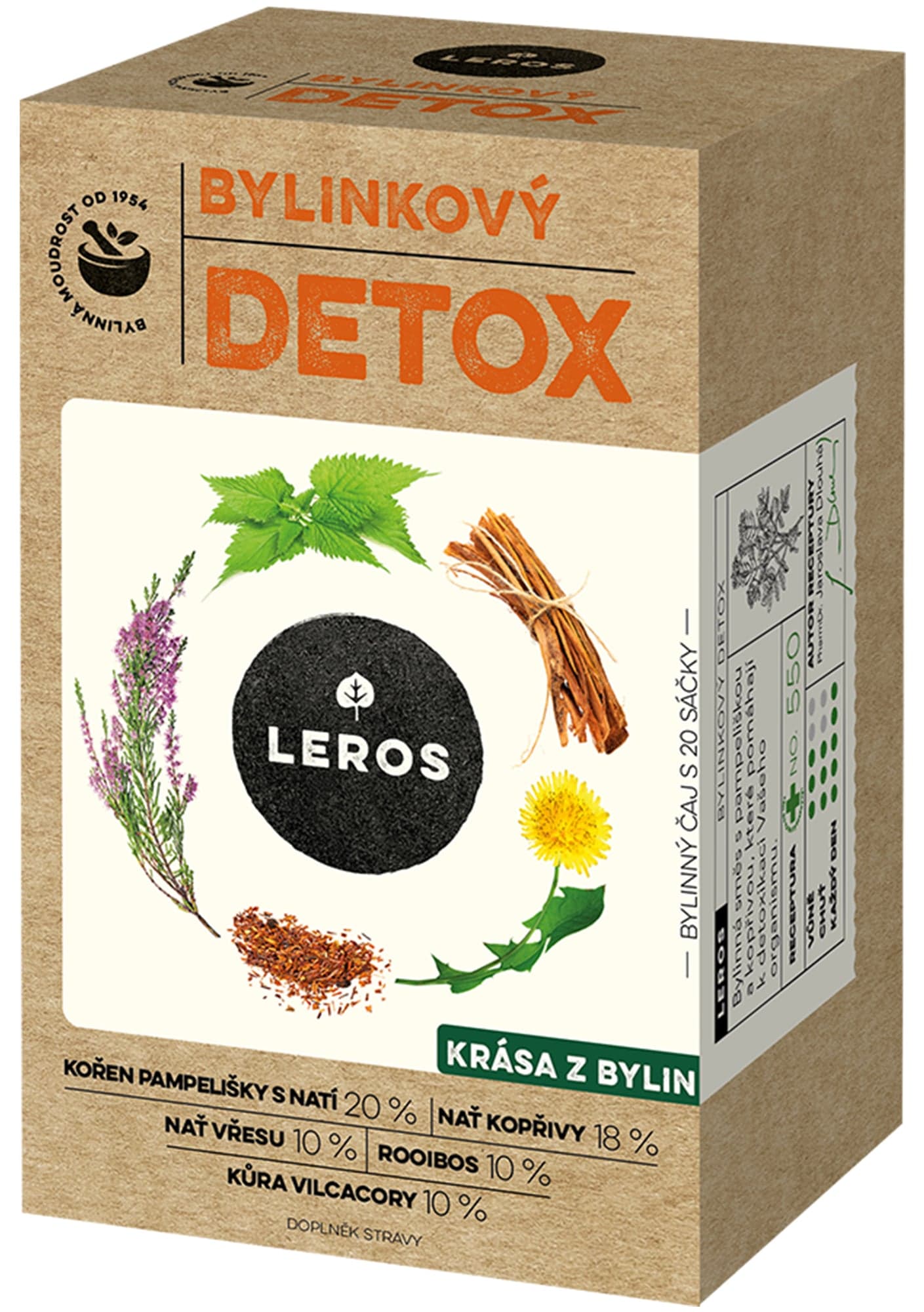 Leros Bylinkový Detox čaj