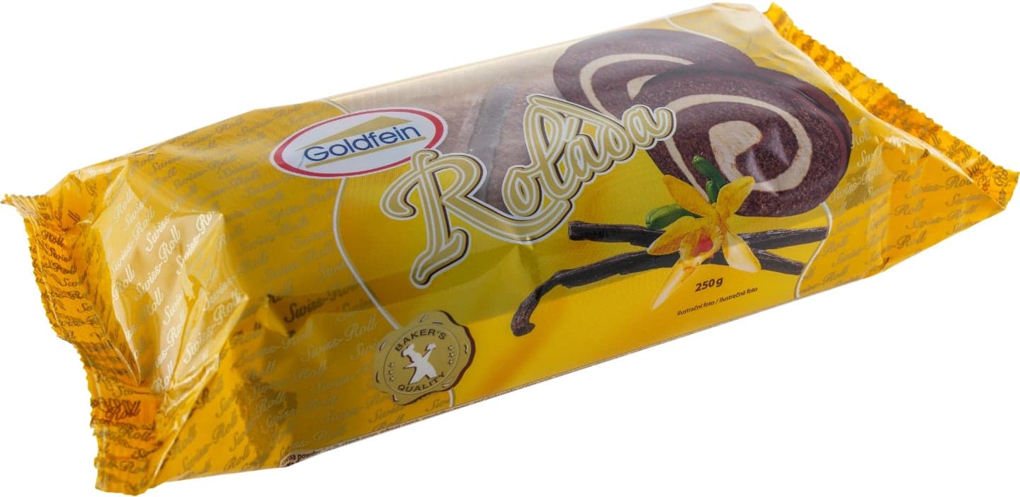 Goldfein Vanilková roláda zdobená