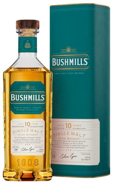 Bushmills Single Malt Irish Whiskey 40% obj., dárkové balení