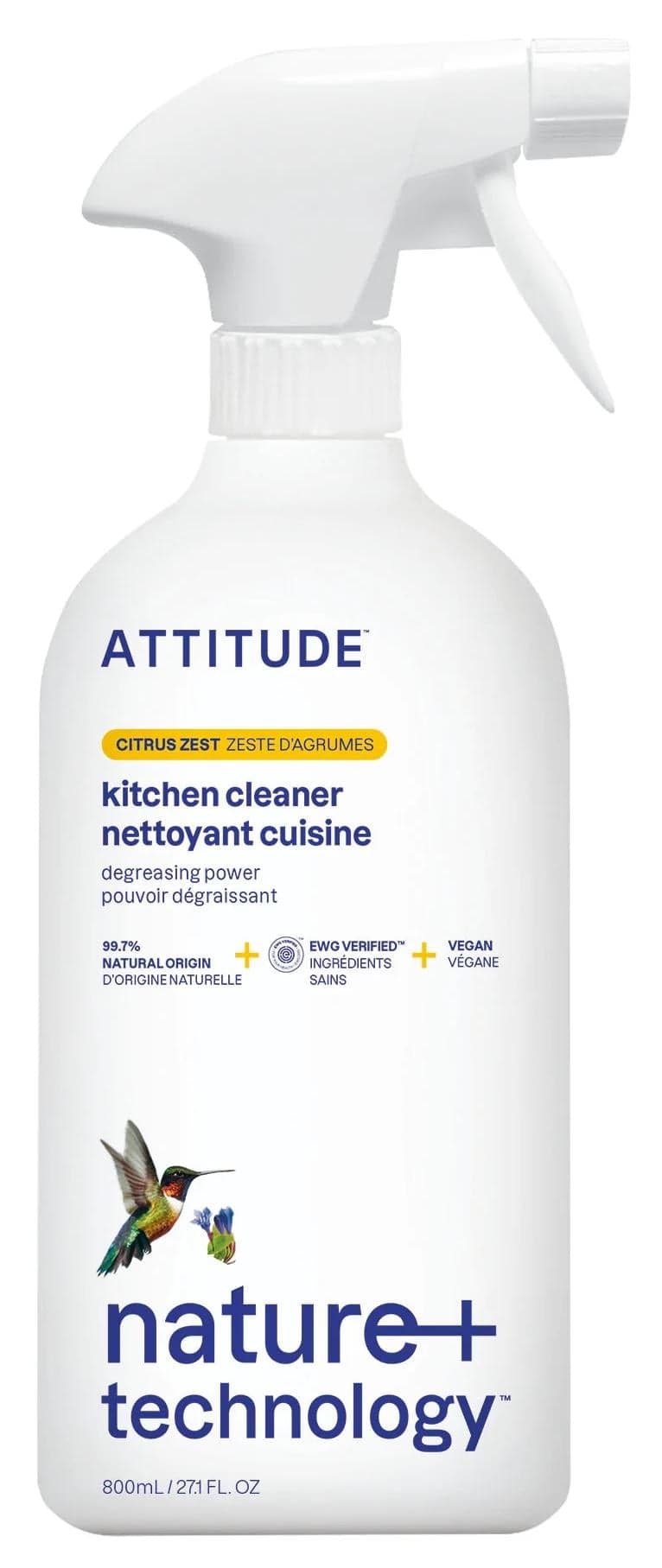 Attitude Čistič na kuchyně s vůní citronové kůry sprej