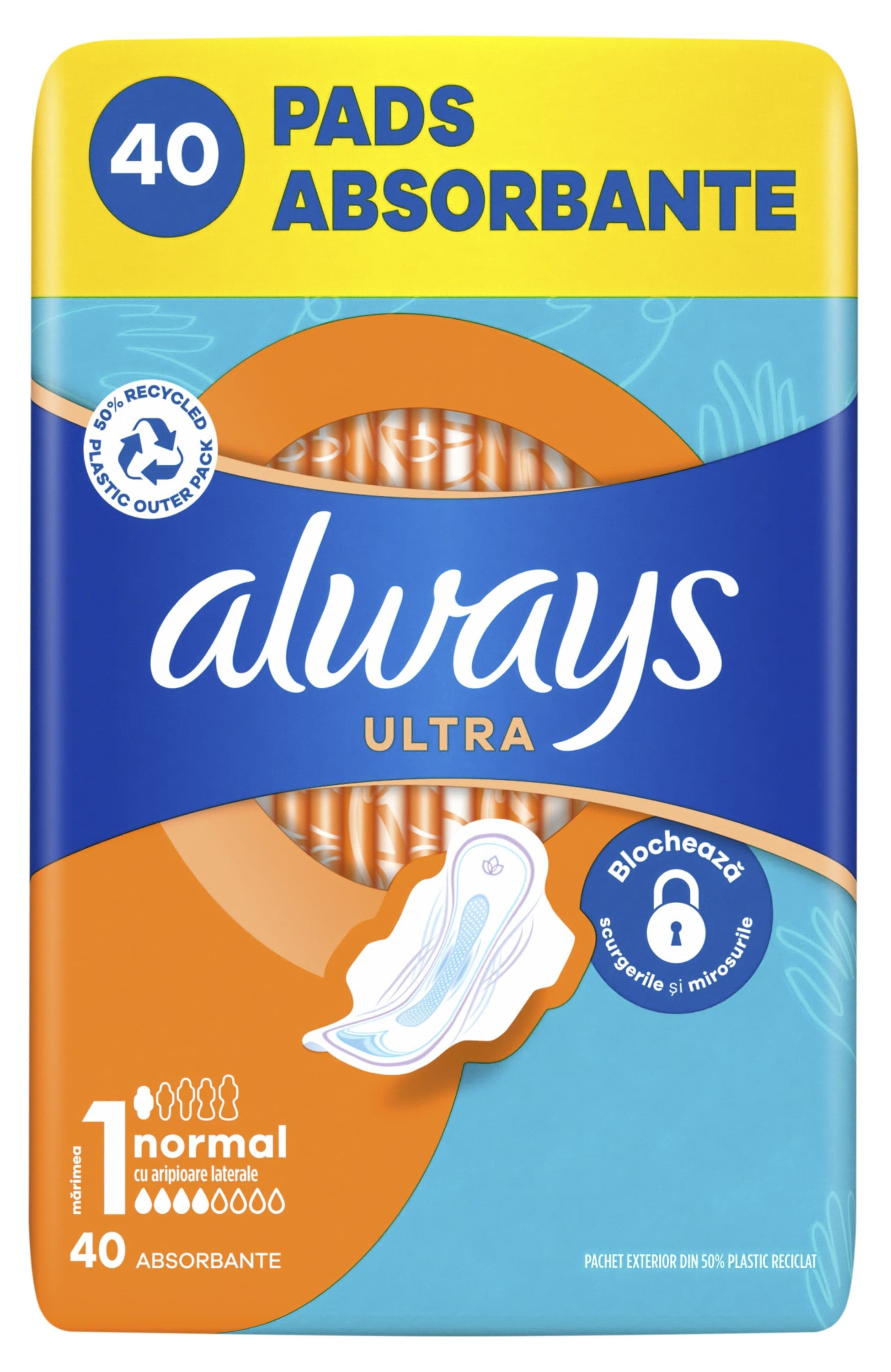 Always Ultra Den vložky normal s křidélky