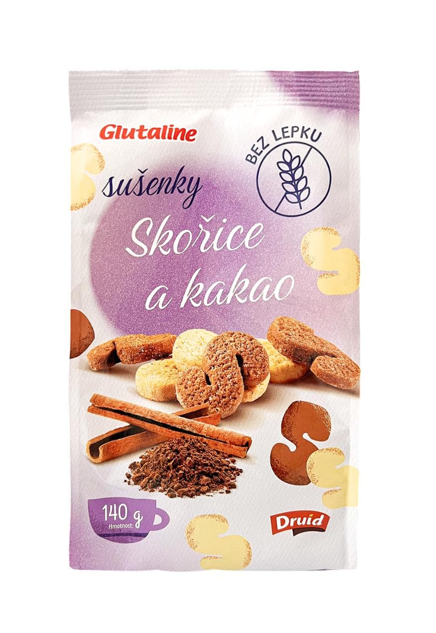 Glutaline Sušenky se skořicí a kakaem bez lepku