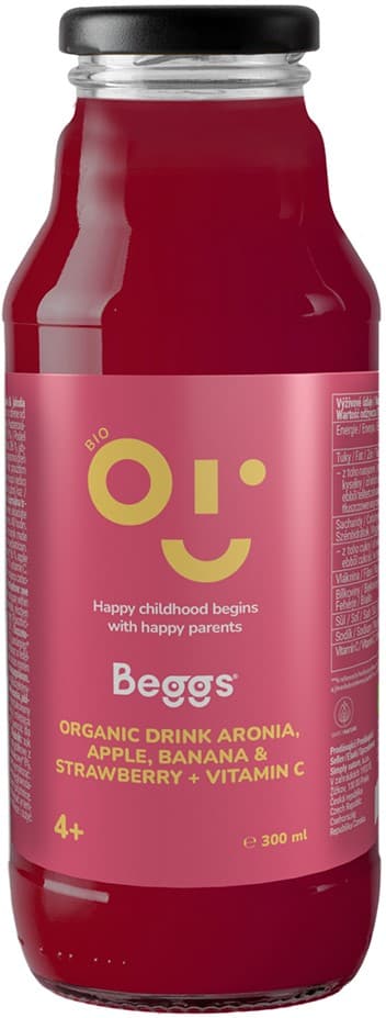 Beggs BIO Nápoj pro děti aronie, jablko, banán & jahoda