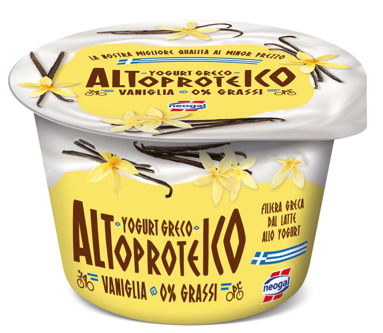 Neogal High Protein Řecký jogurt 0 % tuku s vanilkovým extraktem