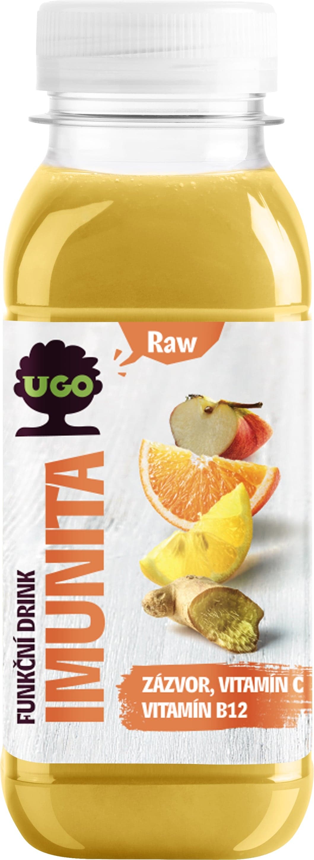 UGO Funkční drink Imunita – jablko, pomeranč, citron, zázvor