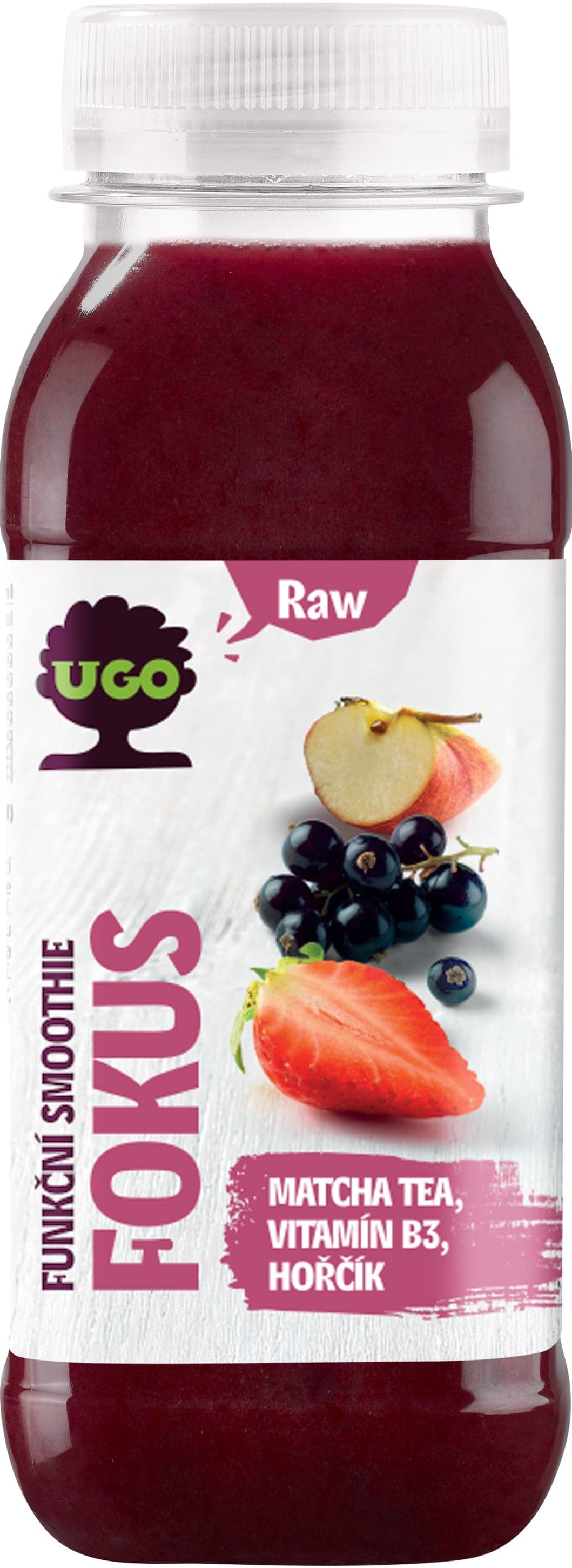 UGO Funkční smoothie Fokus – jablko, černý rybíz, jahoda