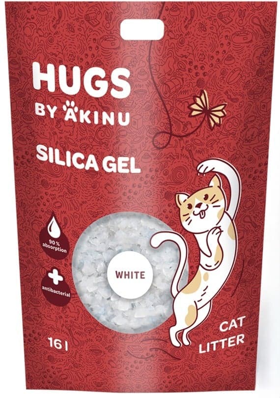 Hugs By Akinu Silika gel bílý stelivo pro kočky