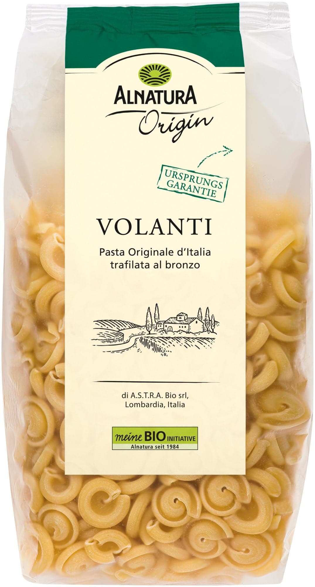 Alnatura BIO Volanti semolinové těstoviny ve tvaru šneků