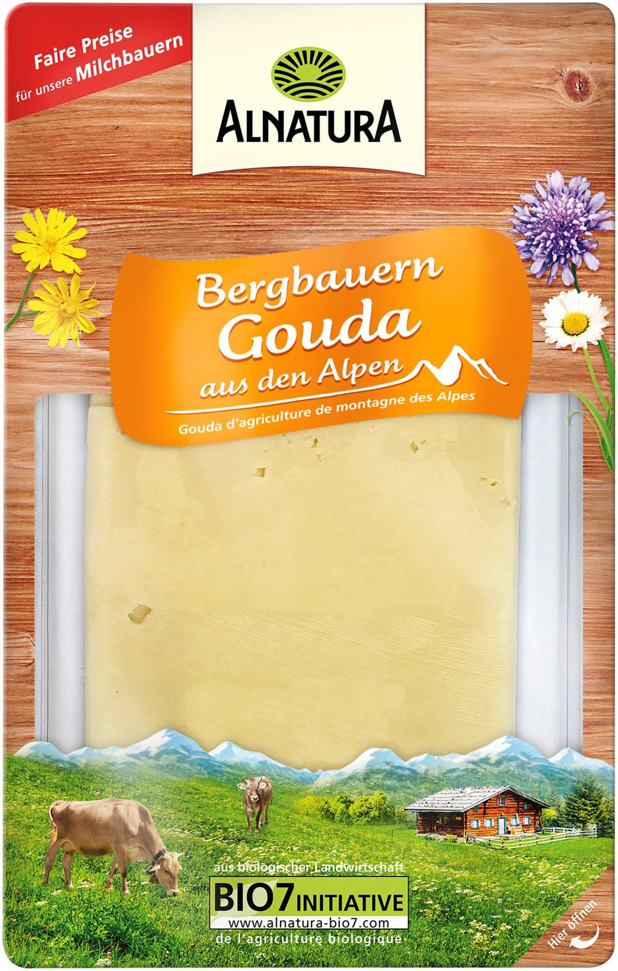 Alnatura BIO Gouda 45% plátky